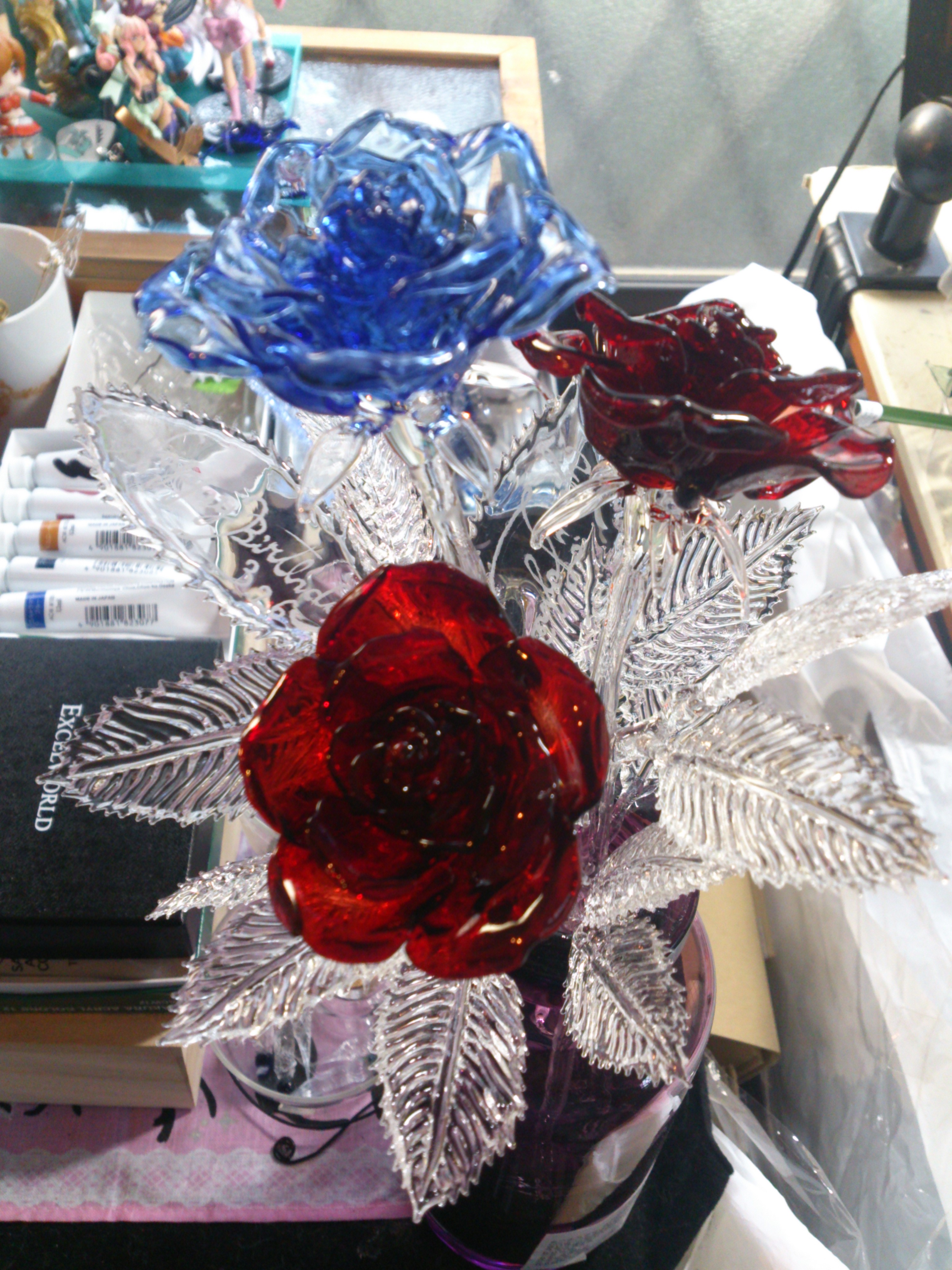 ガラス細工の薔薇「グラスローズ【完成版】」販売開始しました 