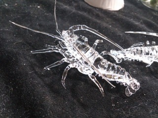 ガラス細工の伊勢海老
